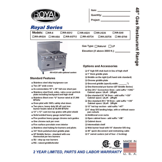 Spec Sheet