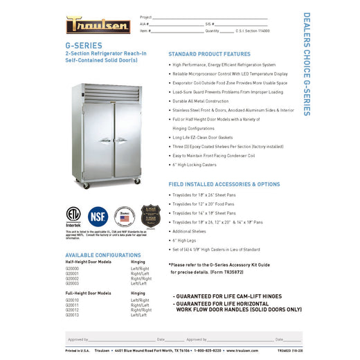 Spec Sheet