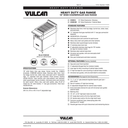 Spec Sheet