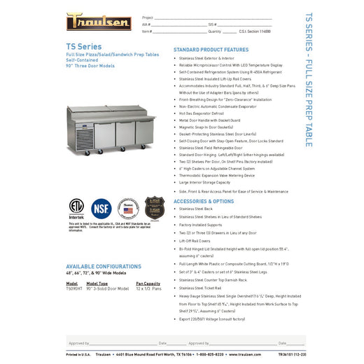 Spec Sheet
