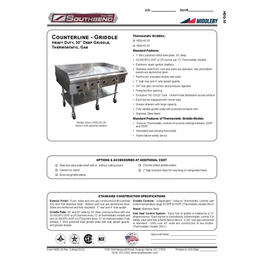 Spec Sheet