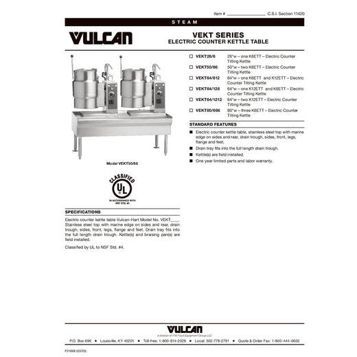 Spec Sheet
