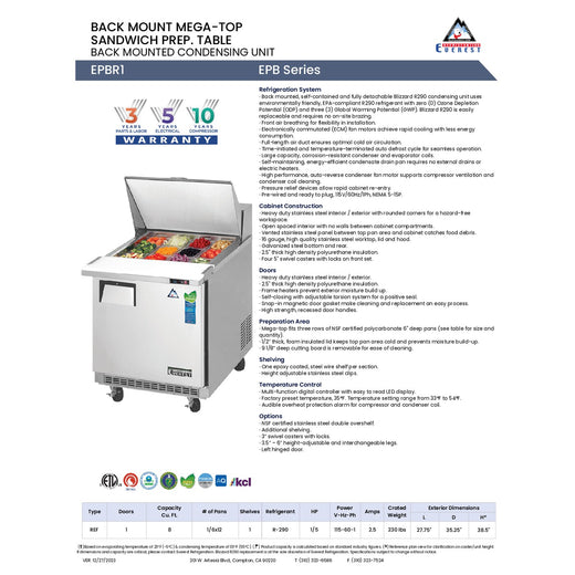 Spec Sheet