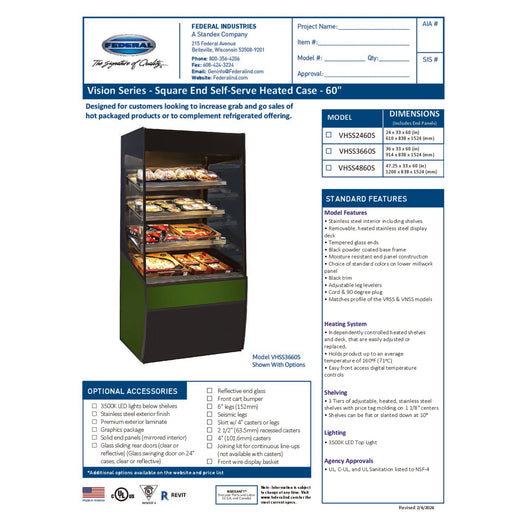 VHSS4860S Spec Sheet