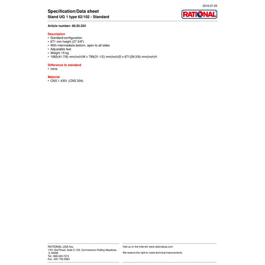 Spec Sheet