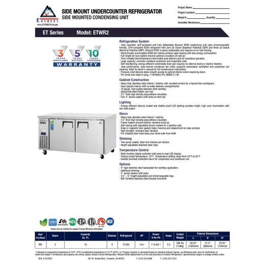 Spec Sheet