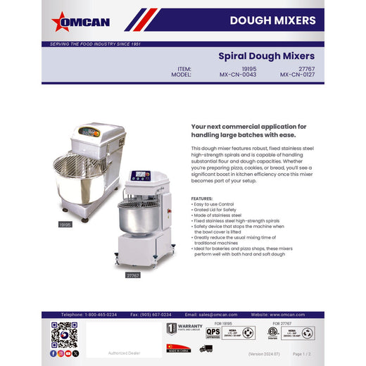 Spec Sheet