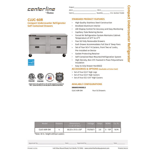 Spec Sheet