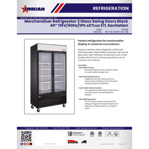 Spec Sheet