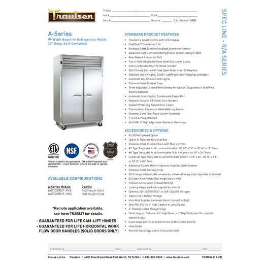 Spec Sheet