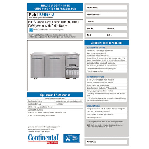 Spec Sheet