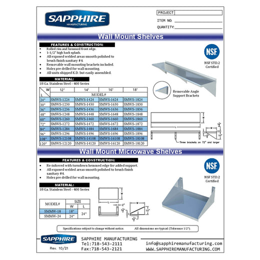 Spec Sheet