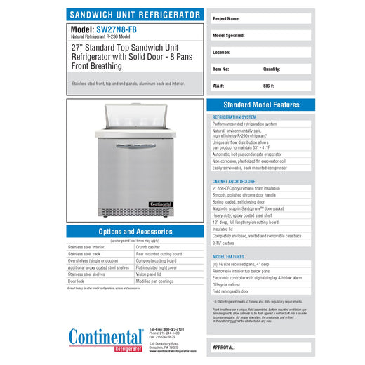 Spec Sheet
