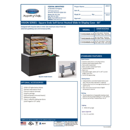 VHSS2460S-SLD Spec Sheet