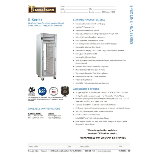 Spec Sheet