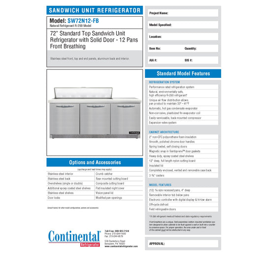 Spec Sheet