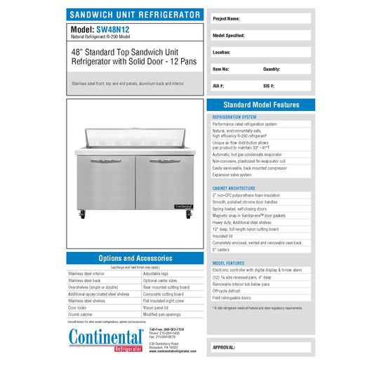 Spec Sheet