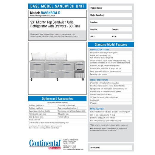 Spec Sheet