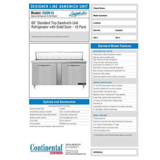 Spec Sheet