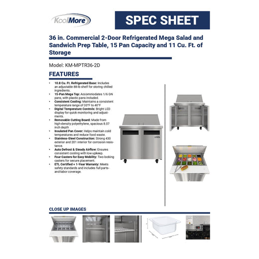 Spec Sheet