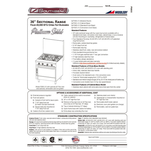 Spec Sheet