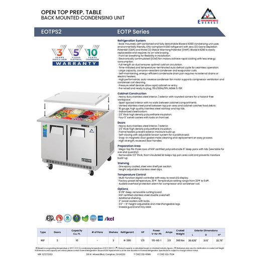 Spec Sheet