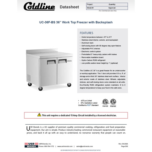 Spec Sheet