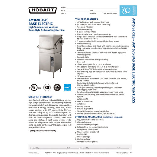 Spec Sheet