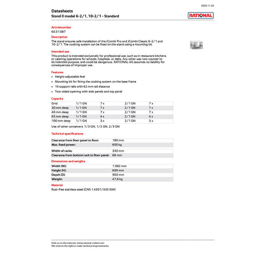 Spec Sheet