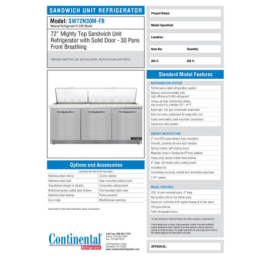 Spec Sheet