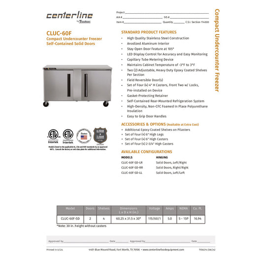 Spec Sheet