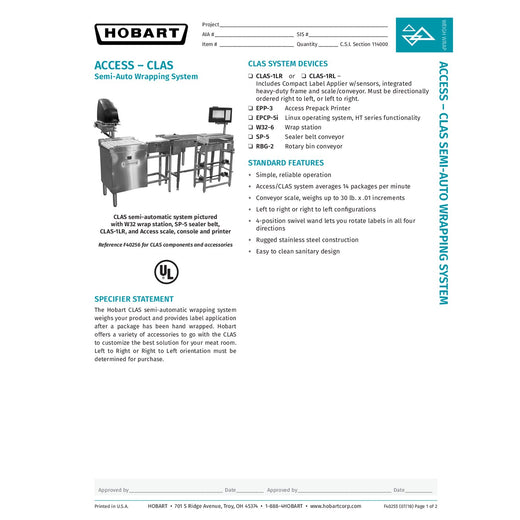 Spec Sheet