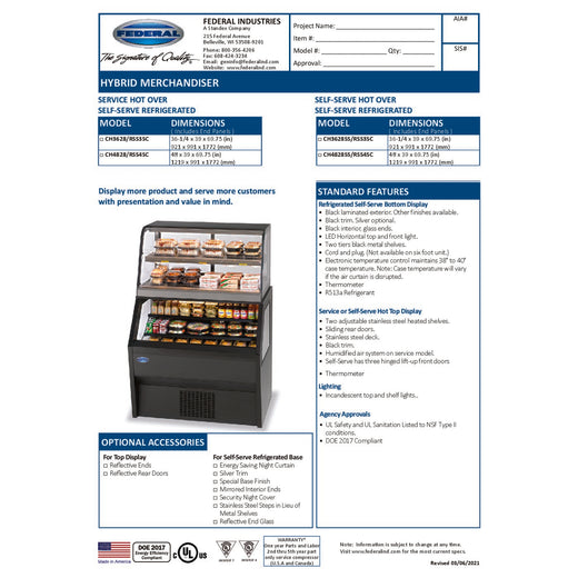 CH4828/RSS4SC Spec Sheet