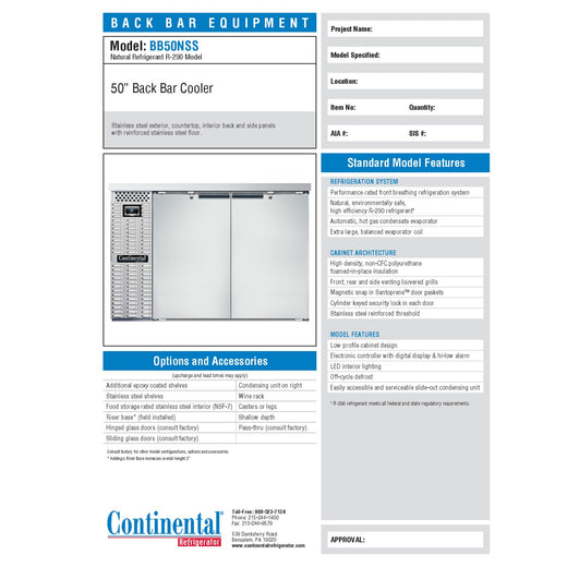 Spec Sheet