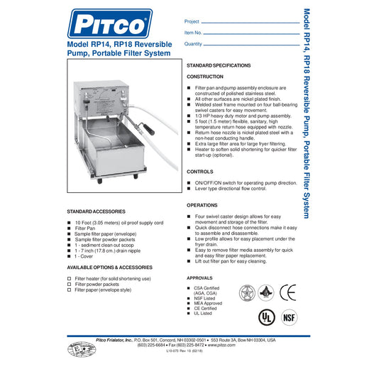 Spec Sheet