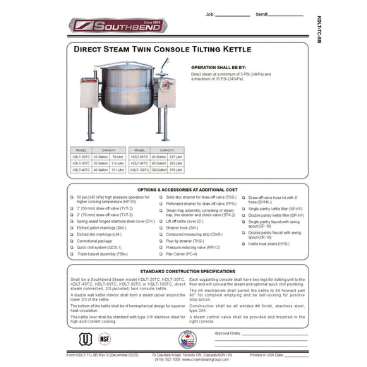 Spec Sheet