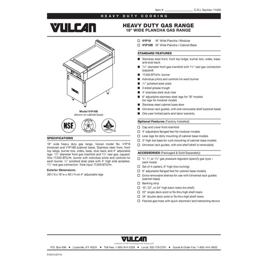 Spec Sheet