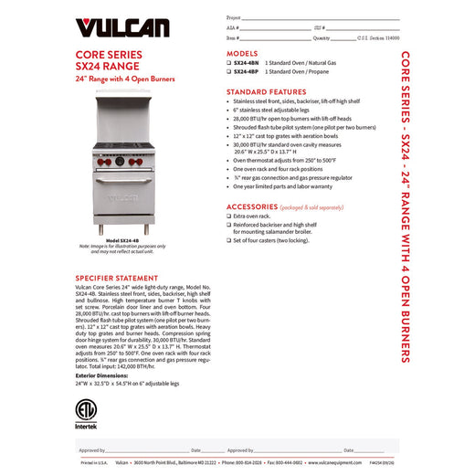 Spec Sheet