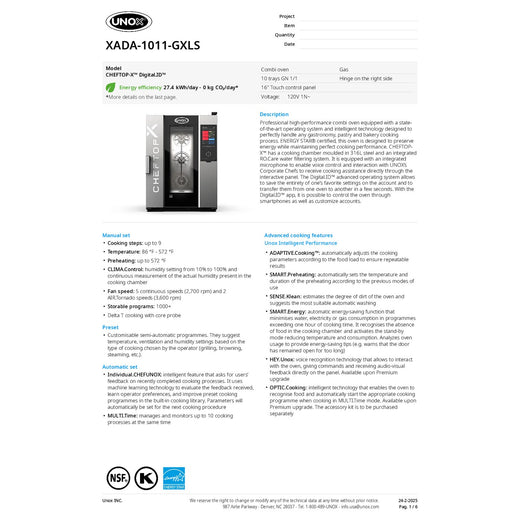 Spec Sheet