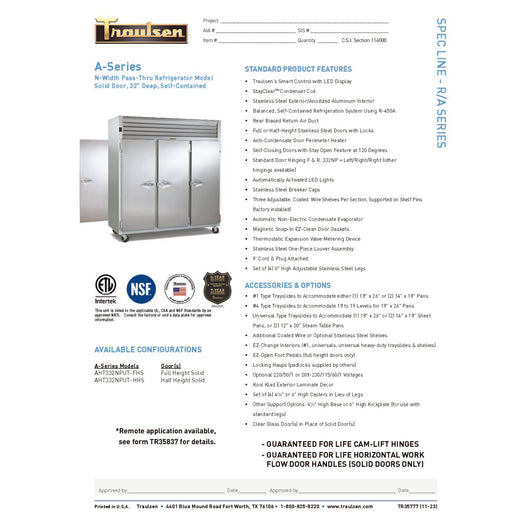 Spec Sheet