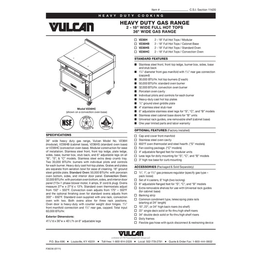 Spec Sheet