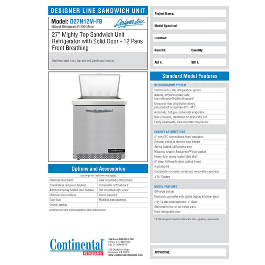 Spec Sheet