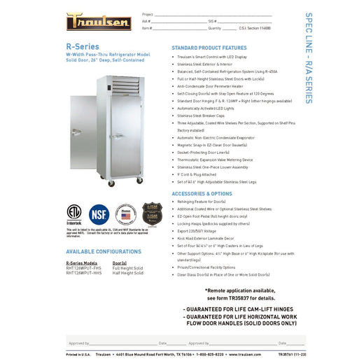 Spec Sheet