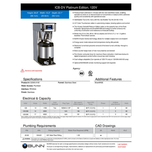 Spec Sheet