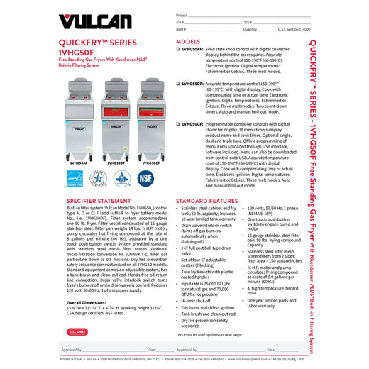 Spec Sheet