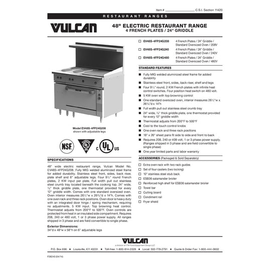 Spec Sheet