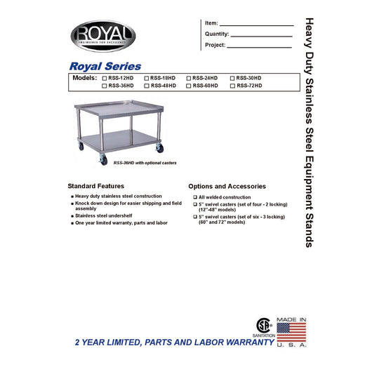 Spec Sheet