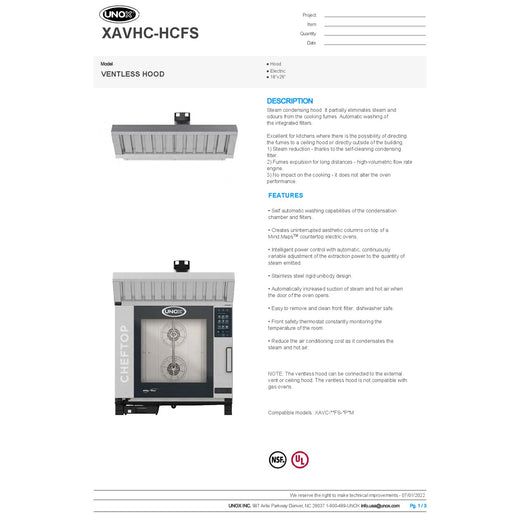 Spec Sheet