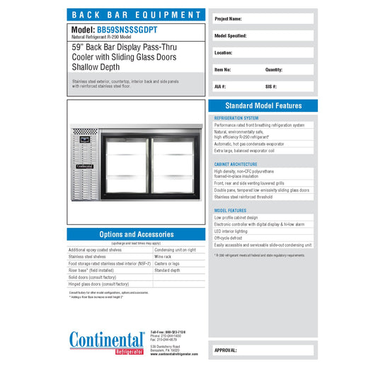 Spec Sheet