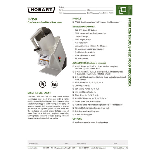 Spec Sheet